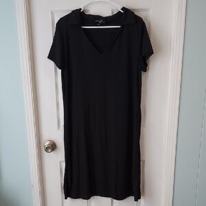 Black V-Neck Dress